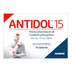Antidol 15, 500 mg+15 mg, tabletki, 10 szt.