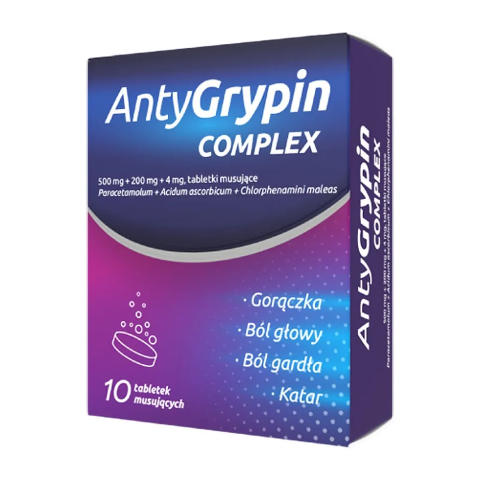 Antygrypin Complex, tabletki musujące, 10 szt.