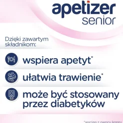Apetizer Senior, syrop, smak malinowo-porzeczkowy, 100 ml