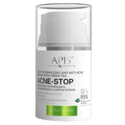 Apis Acne-Stop Home TerApis, krem normalizujący i antytrądzikowy z zieloną herbatą, 50 ml
