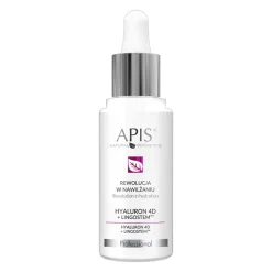 Apis Hyaluron 4D + Lingostem, Rewolucja w nawilżaniu, koncentrat, 30ml