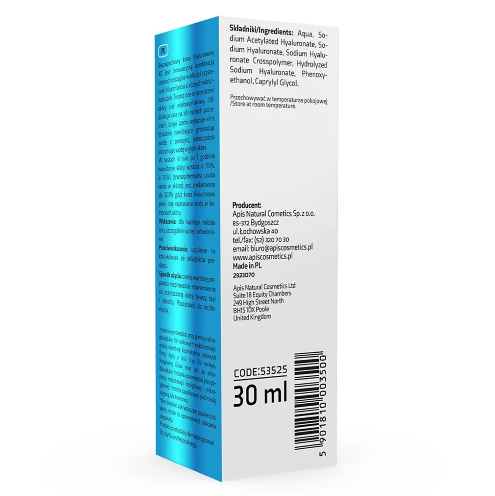Apis Hyaluron 4D, skoncentrowane serum, 30 ml