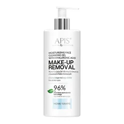 Apis Make-Up Removal, Nawilżający żel do mycia twarzy z kwasem hialuronowym, 300 ml