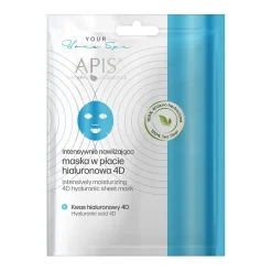 Apis Your Home Spa, intensywnie nawilżająca maska w płacie hialuronowa, 20 g
