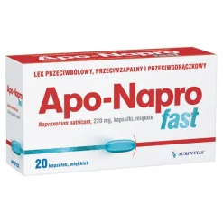 Apo-Napro Fast, 220 mg, kapsułki miękkie, 20 szt