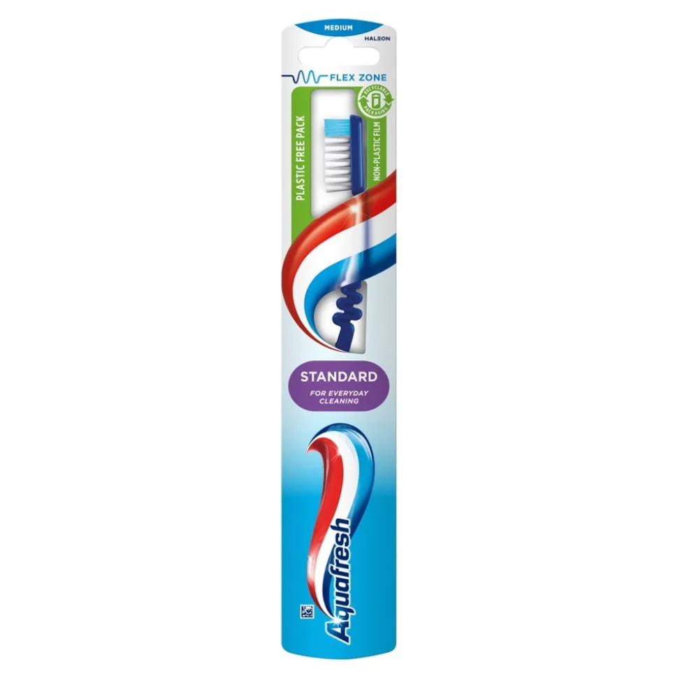 Aquafresh Standard, szczoteczka do zębów, medium, 1 szt.