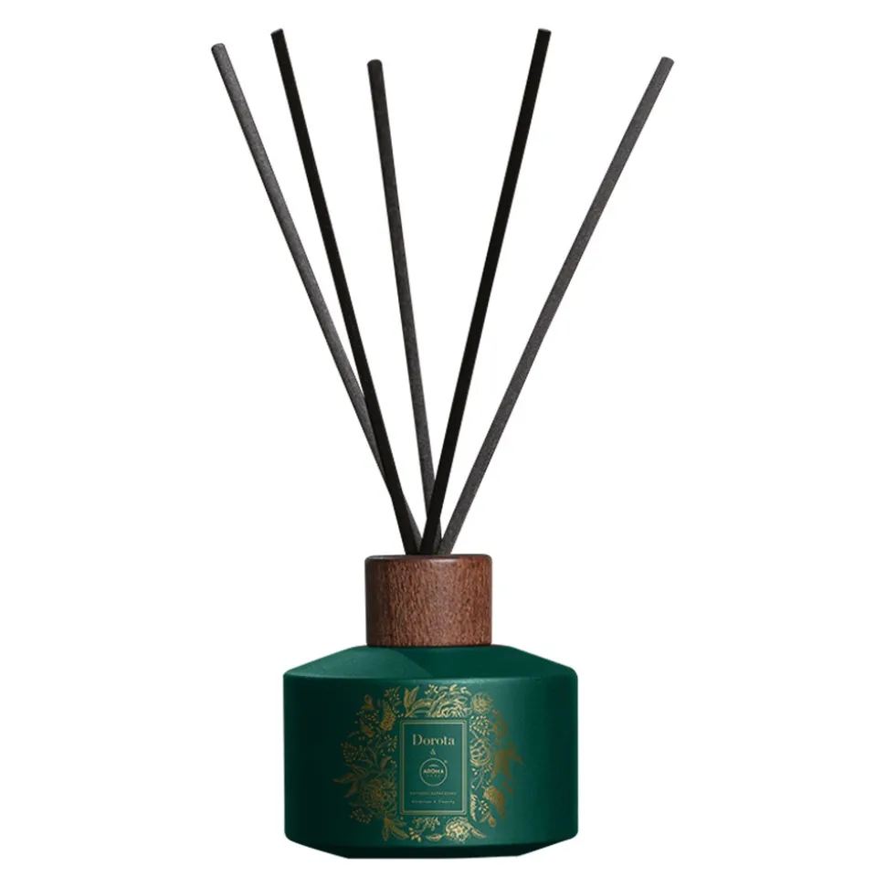 Aroma Home & Dorota, Geranium z limonką, patyczki zapachowe, 100 ml