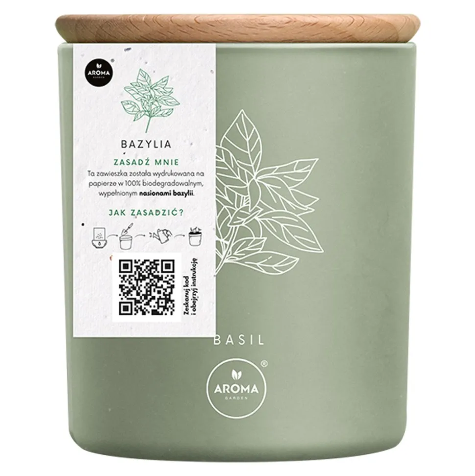 Aroma Home, Fresh Herbs Bazylia, świeca, 150g