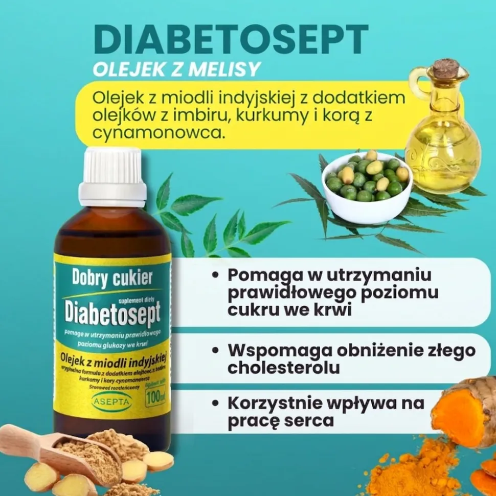 Asepta Diabetosept, krople, 100 ml