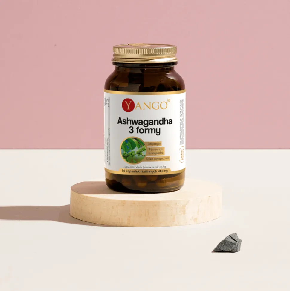 Ashwagandha 3 formy, kapsułki, 90 szt.