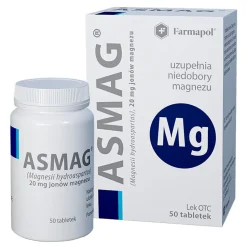 Asmag, 20 mg jonów magnezu, tabletki, 50 szt.