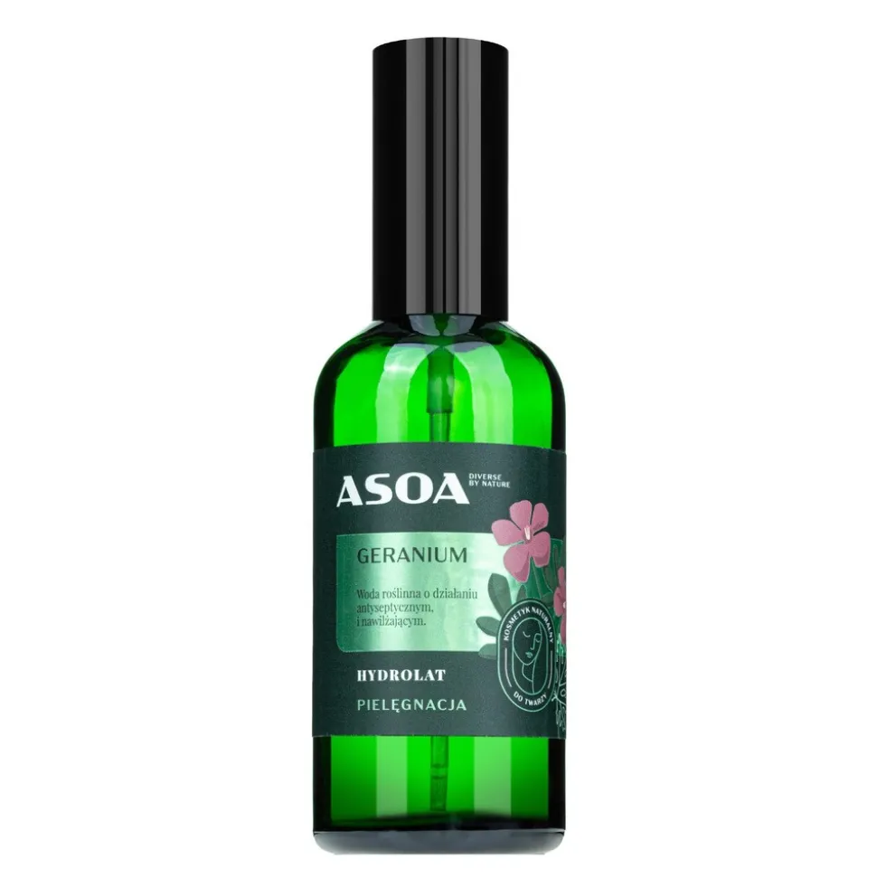 Asoa, hydrolat geraniowy, 100 ml