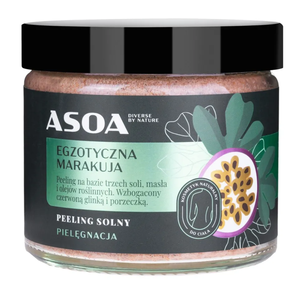 Asoa, peeling cukrowy Pomarańcza i Makadamia, 250 ml