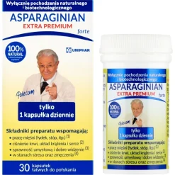 Asparaginian Extra Premium forte, kapsułki, 30 szt.