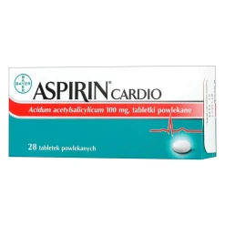 Aspirin Cardio, 100 mg, tabletki powlekane, 28 szt.