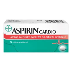 Aspirin Cardio, 100 mg, tabletki powlekane, 56 szt.