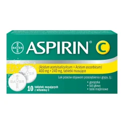 Aspirin C, 400 mg + 240 mg, tabletki musujące, 10 szt.