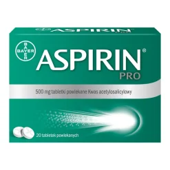 Aspirin Pro, 500 mg, tabletki powlekane, 20 szt.