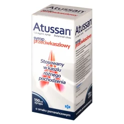 Atussan, 1,5 mg/ml, syrop o smaku pomarańczowym, 150 ml