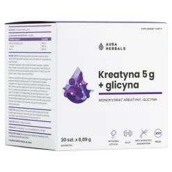 Aura Herbals Kreatyna 3 g + glicyna, saszetki z proszkiem, 30 szt.