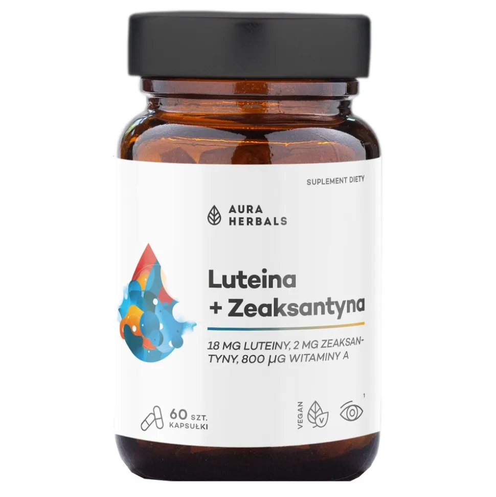 Aura Herbals Luteina + Zeaksantyna, kapsułki, 60 szt.