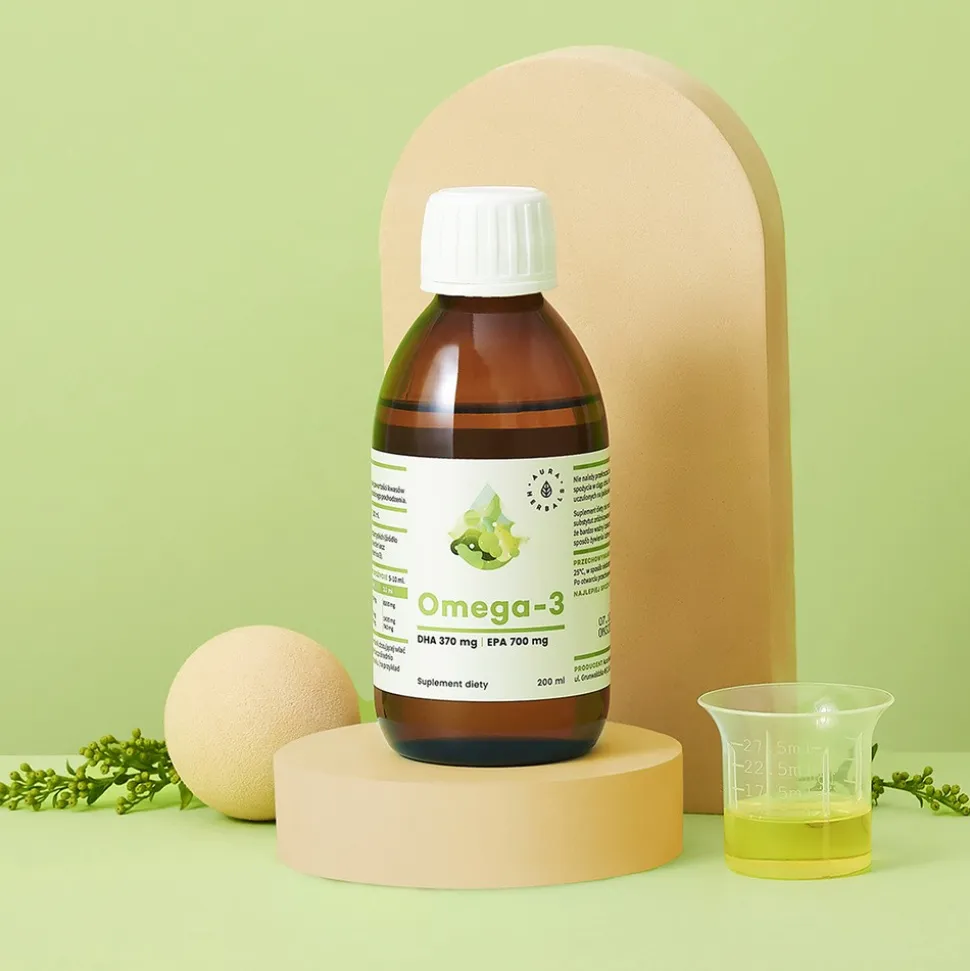 Aura Herbals Omega-3, płyn, 200 ml