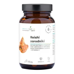 Aura Herbals Reishi zarodniki 800 mg + Witamina C, kapsułki, 60 szt.