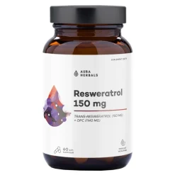 Aura Herbals Resweratrol, 150 mg, kapsułki,  60 szt.