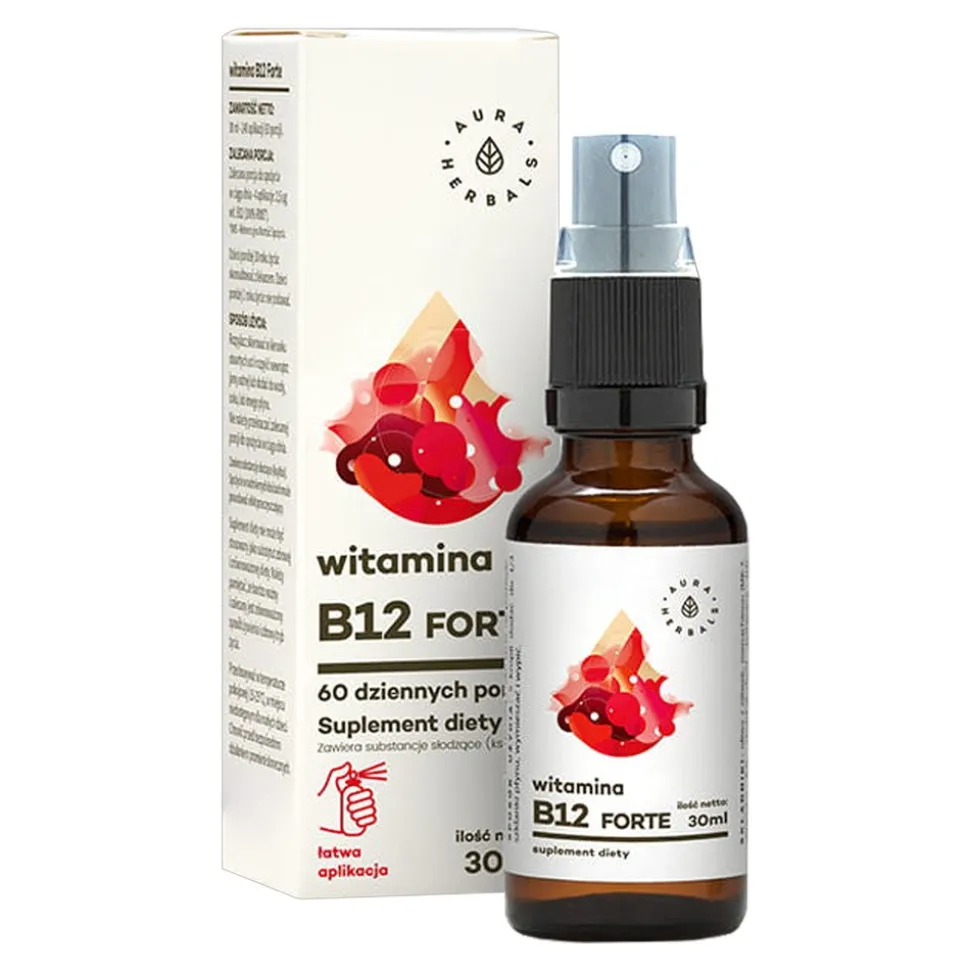 Aura Herbals Witamina B12 Forte, płyn, 30 ml