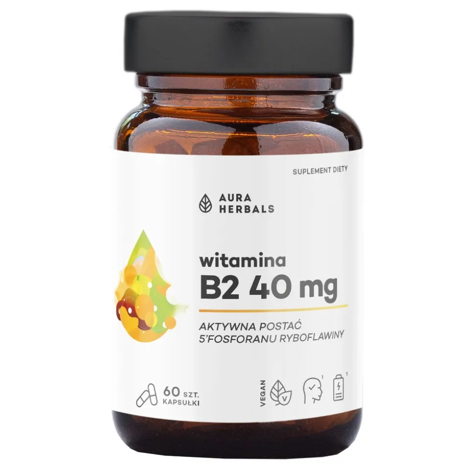 Aura Herbals Witamina B2 40 mg, kapsułki, 60 szt.