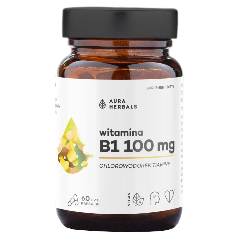 Aura Herbals Witamina B1 100 mg, kapsułki, 60 szt.