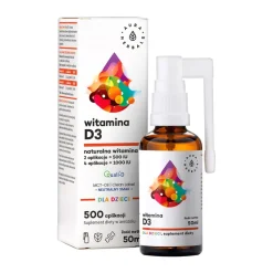 Aura Herbals, Witamina D3 dla dzieci, MCT, aerozol, 50 ml