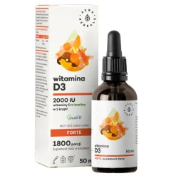 Aura Herbals Witamina D3 Forte (2000IU) MCT-Oil, krople, 50 ml