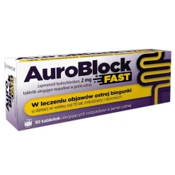 AuroBlock Fast, 2 mg, tabletki ulegające rozpuszczeniu w jamie ustnej, 10 szt.
