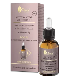 AVA Aktywator Młodości Plus, Niacynamid i Śnieżna Alga, serum przeciwzmarszczkowe, 30 ml