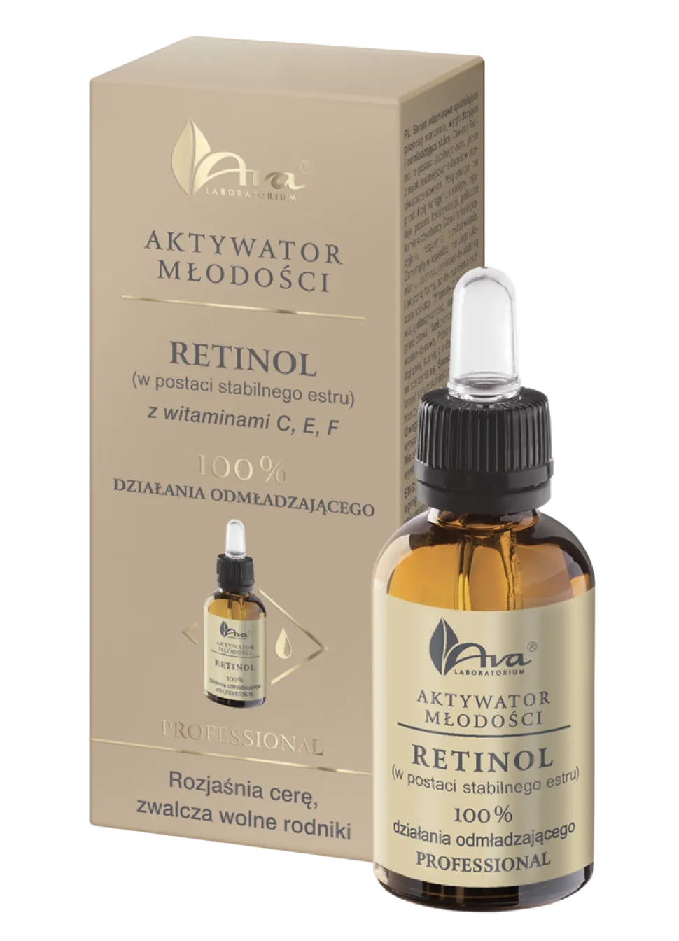 AVA Aktywator Młodości, retinol z witaminami C, E, F, 30 ml