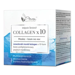 AVA Aqua Boost Collagen, maska-krem na noc, 50 ml