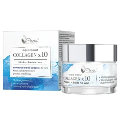 AVA Aqua Boost Collagen, maska-krem na noc, 50 ml
