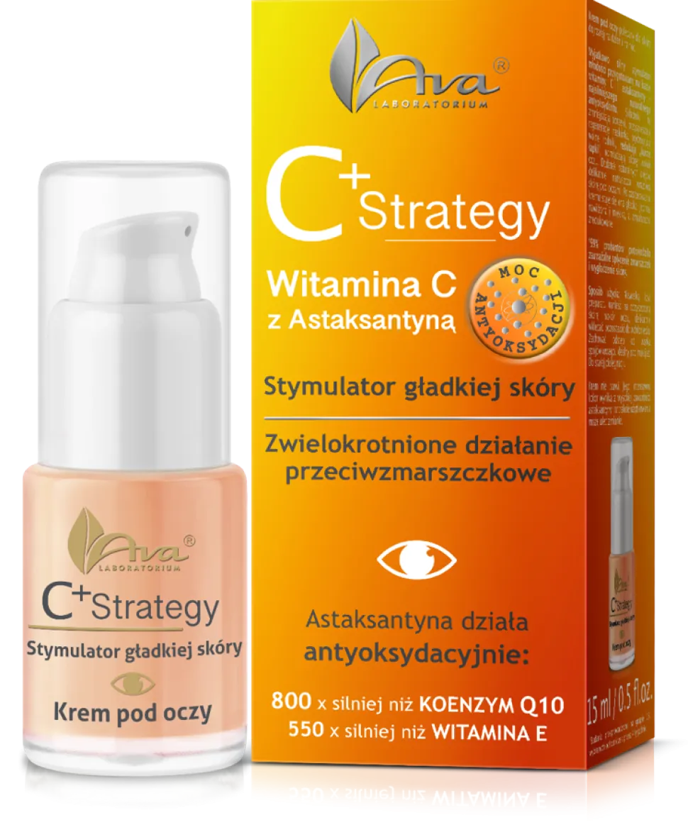 AVA C+ Strategy, stymulator gładkiej skóry, krem pod oczy, 15 ml