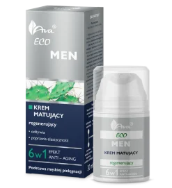 AVA Eco Men, krem matująco-regenerujący, 50 ml