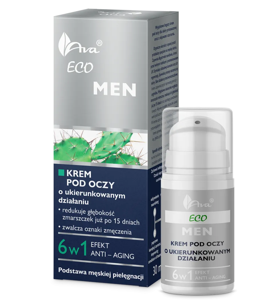AVA Eco Men, krem pod oczy o ukierunkowanym działaniu, 15 ml