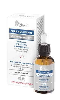 AVA Pore Solutions, bio peeling zwężający pory, 30 ml