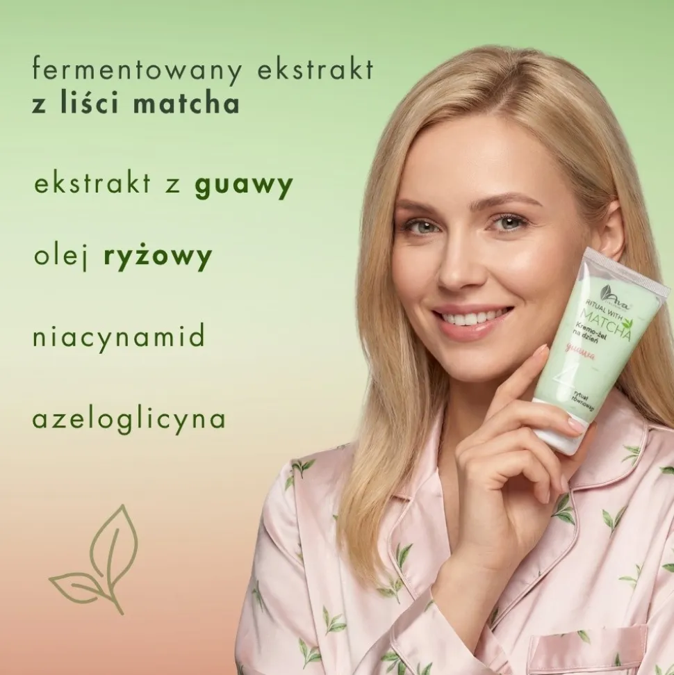 AVA Ritual with Matcha, krem-żel na dzień, 50 ml