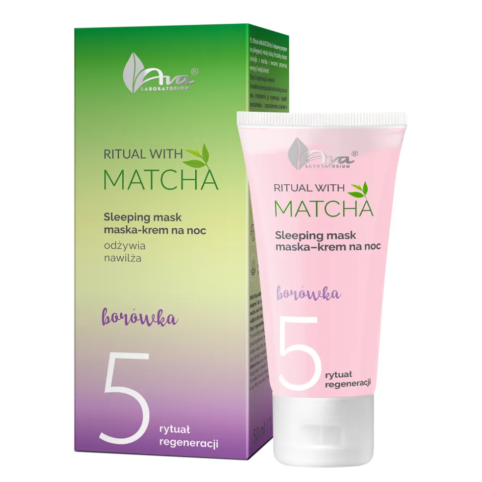 AVA Ritual with Matcha, maska-krem na noc, 50 ml