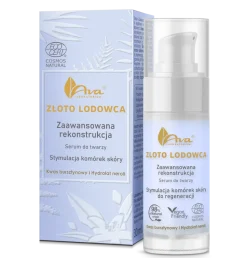 Ava Złoto Lodowca, serum do twarzy, zaawansowana rekonstrukcja, 30 ml