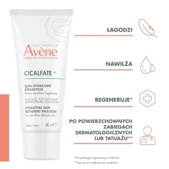 Avene Cicalfate+, emulsja nawilżająco - regenerująca, 40 ml