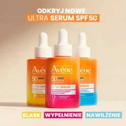 Avene Ultra Serum, serum długotrwale nawilżajace, SPF 50+, 30ml