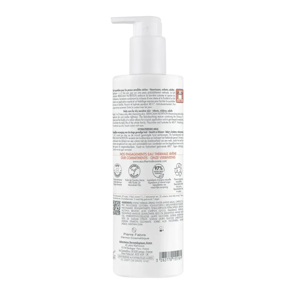 Avene Xera Calm Nutrition, mleczko nawilżające, 400 ml