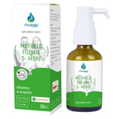 Avitale Methylofolian 5- MTHF, krople, 30 ml