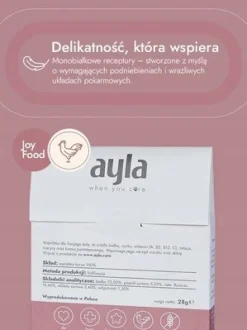 Ayla Delight, wątróbki kurze, liofilizowane przysmaki dla kota, 28 g